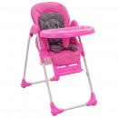 Baby-Hochstuhl Rosa und Grau