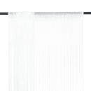 Fadenvorhang 2 Stk.100 x 250 cm Weiß
