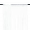 Fadenvorhänge 2 Stk. 140 x 250 cm Weiß
