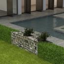 Gabionenkorb Pflanzkasten Gemüse-Hochbeet Stahl 120×30×50 cm