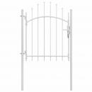 Gartentor Stahl 1x1,75 m Weiß