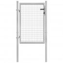 Gartentor Verzinkter Stahl 105x150 cm Silbern