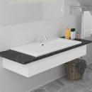 Einbauwaschbecken 81x39,5x18,5 cm Keramik Weiß   