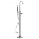 Freistehende Badewannenarmatur Edelstahl 118,5 cm 