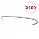 Gabionen-Distanzhalter 100 Stk. Verzinkter Stahl 30 cm