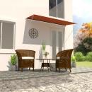 Einziehbare Markise 300×150 cm Orange und Braun