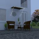 Einziehbare Markise mit LED 150×150 cm Anthrazit 
