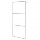 Begehbare Duschwand mit voll mattiertem ESG-Glas 140x195 cm