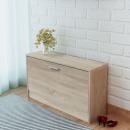 Schreibtisch mit Schublade und Schrank Eiche 100x40x73 cm