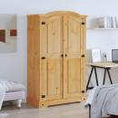 Kleiderschrank Mexiko-Stil Kiefernholz 2 Türen