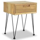 Nachttisch 40x30x50 cm Massivholz Teak