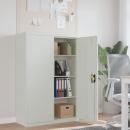 Aktenschrank 90×40×140 cm Stahl Grau  