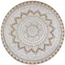 Teppich Jute Geflochten Bedruckt 120 cm Rund