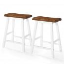 Barhocker 2 Stk. Massivholz 