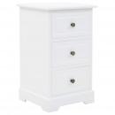 Nachtschrank MDF und Kiefernholz 35x32x59 cm