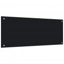  Küchenrückwand Schwarz 100x40 cm Hartglas