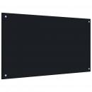  Küchenrückwand Schwarz 100x60 cm Hartglas