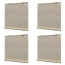 Bambusrollos Natur 4 Stk. 120x160 cm