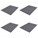 Türmatten 4 Stk. PVC Grau 90 x 60 cm 