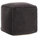 Pouf Baumwollsamt 40x40x40 cm Anthrazit   