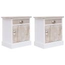 Nachttische 2 Stk. 38x28x45 cm Paulownia Holz