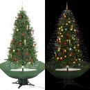 Schneiender Weihnachtsbaum mit Schirmfuß Grün 190 cm