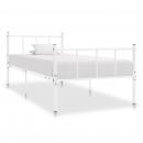 Bettgestell Weiß Metall 90×200 cm
