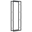 Brennholzregal Schwarz 50 x 20 x 150 cm Stahl  