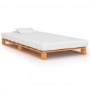 Palettenbett Braun Massivholz Kiefer 90×200 cm