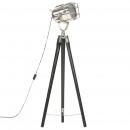 Stativlampe Schwarz Mango Massivholz 97 cm