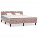 Bettgestell Rosa Samt 160x200 cm