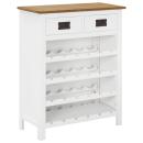 Weinschrank 72x32x90 cm Eiche Massivholz