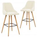 Barhocker 2 Stk. Creme Samt 