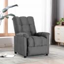 Relaxsessel Hellgrau Stoff