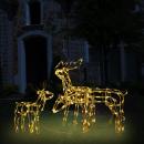 3-tlg. LED-Rentiere Set Weihnachtsdekoration 229 LEDs