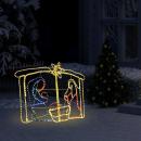 Weihnachtskrippe Weihnachtsdekoration 240 LEDs 116x41x87 cm  