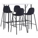 5-tlg. Bar-Set Stoff Schwarz