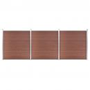 Gartenzaun WPC 526x186 cm Braun