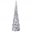 Künstlicher Pop-Up-Weihnachtsbaum Silber 180 cm PET