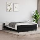Bettgestell Schwarz 140x190 cm Stoff