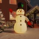 Aufblasbarer Schneemann mit LEDs 300 cm
