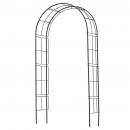 Nature Gartenbogen Metall 229x38x113 cm Schwarz