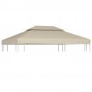 Pavillon-Dachplane Ersatzdach 310 g/m² Beige 3×4 m
