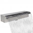 Pool-Wasserfall Fontäne Rechteckig Edelstahl 45 cm 