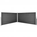 Seitenmarkise Ausziehbar Schwarz 160×600 cm