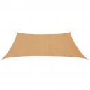 Sonnensegel HDPE Rechteckig 2x4 m Beige
