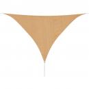 Sonnensegel HDPE Dreieckig 3,6x3,6x3,6 m Beige