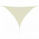Sonnensegel HDPE Dreieckig 3,6x3,6x3,6 m Creme