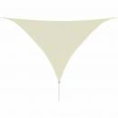 Sonnensegel HDPE Dreieckig 5x5x5 m Creme