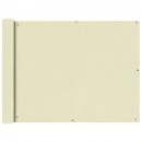 Balkonsichtschutz Oxfordgewebe 90x600 cm Creme